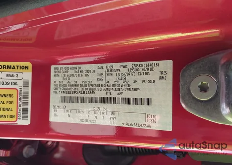 2024 Ford Bronco Wildtrak from USA, damaged, VIN 1FMEE2BPXRLB42859